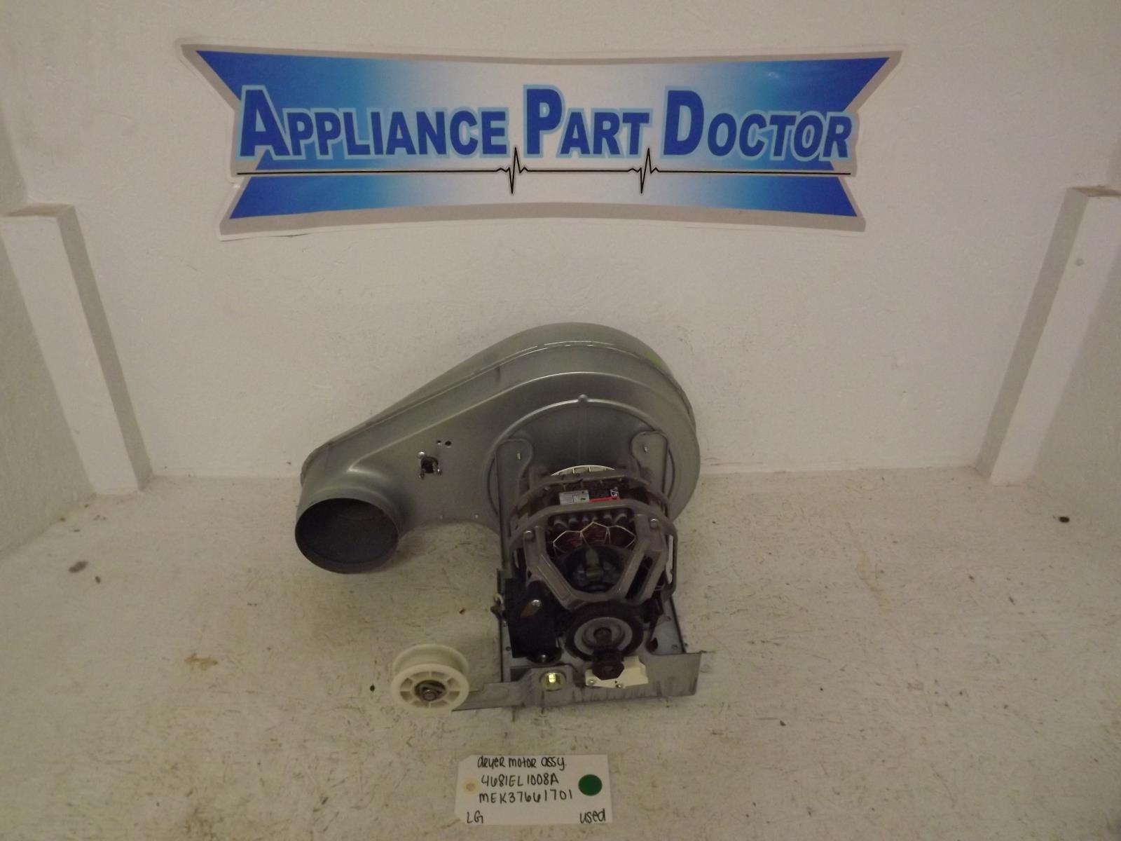 LG Dryer 4681EL1008A MEK37661701 Motor Assembly Used LG Dryer 4681EL1008A MEK37661701 Motor Assembly Used